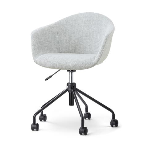 Nout-Otis bureaustoel grijs melange - zwart onderstel