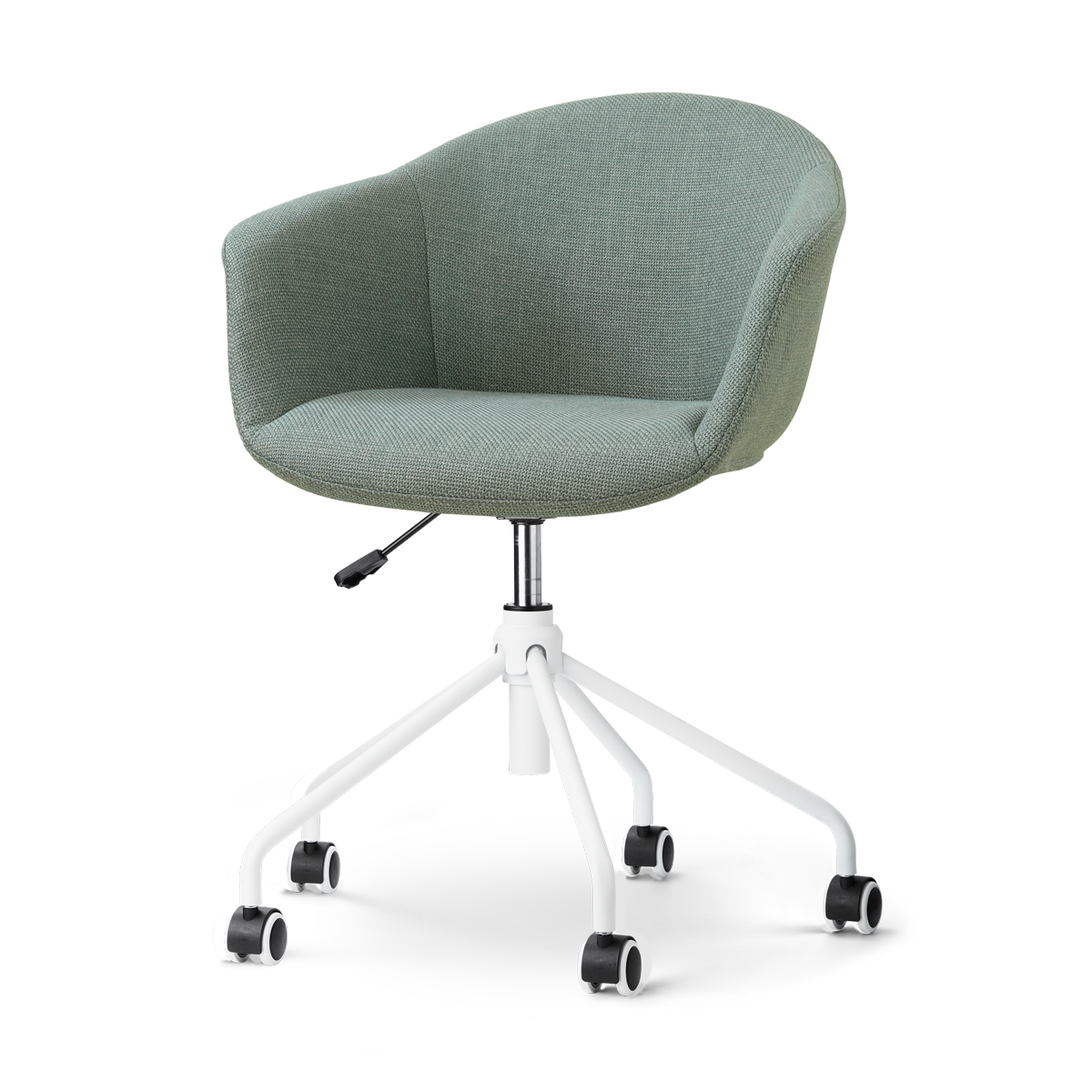 Nolon Nout-Otis bureaustoel saliegroen - wit onderstel