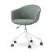 Nout-Otis bureaustoel saliegroen - wit onderstel