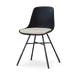 Noa-Liv eetkamerstoel zwart met naturelbeige zitkussen - zwart onderstel