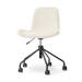 Nout-Fé bureaustoel rib beige - zwart onderstel