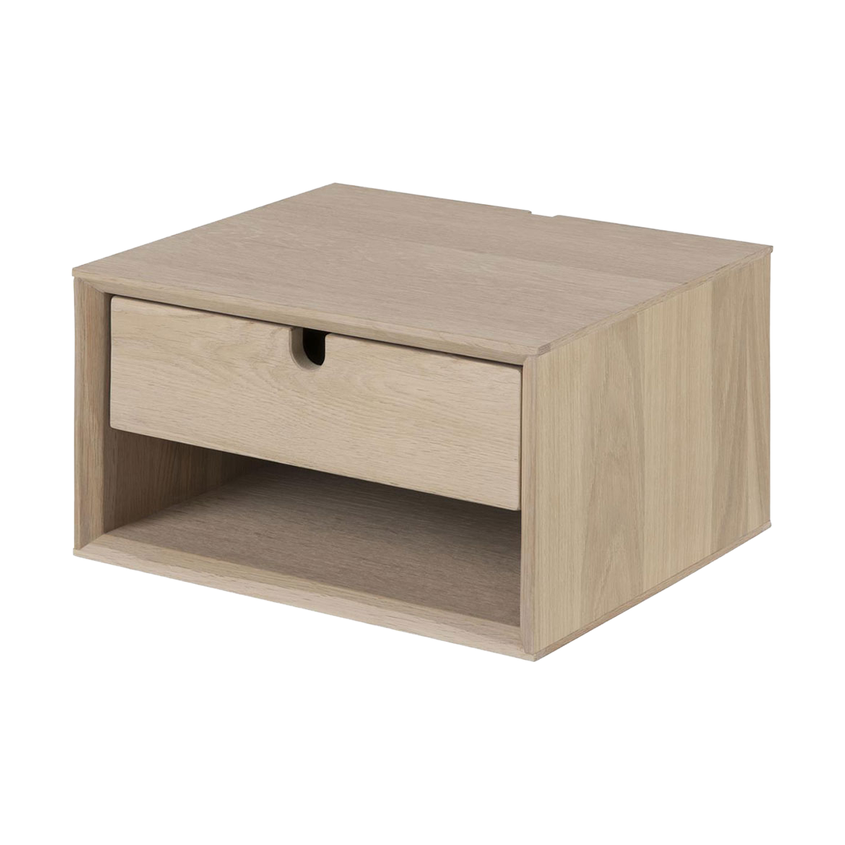 Shelley houten nachtkastje naturel - 37 x 21 cm