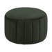 Sterre velvet poef donkergroen - Ø 60 cm