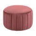 Sterre velvet poef roze - Ø 60 cm