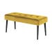 Danique velvet bankje geel - 95 x 38 cm