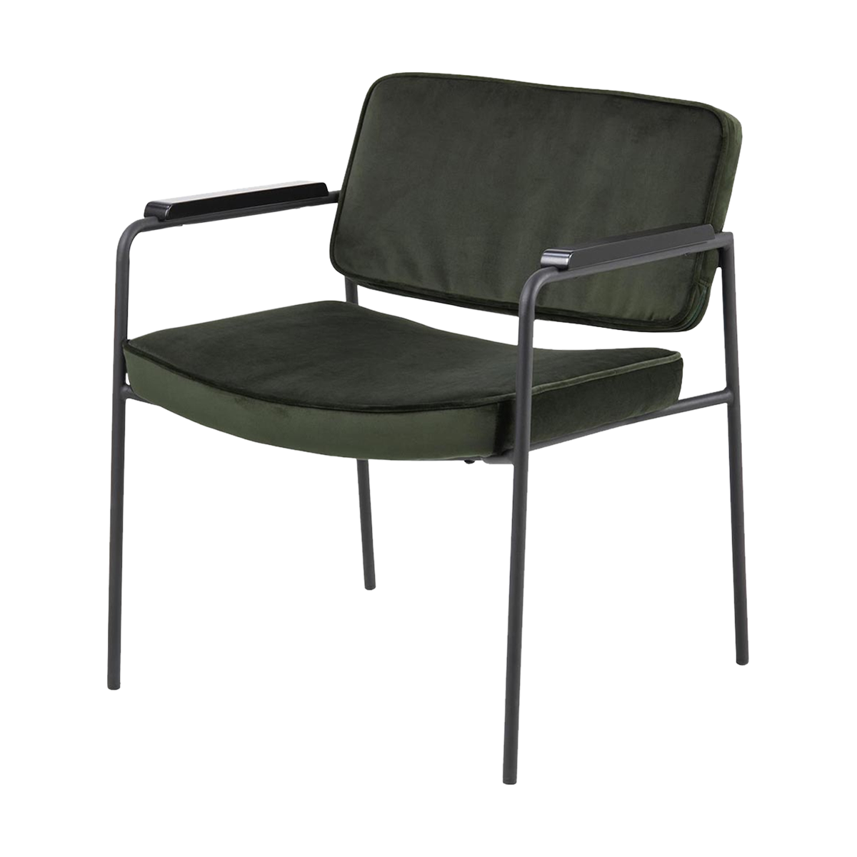 Bibi velvet fauteuil donkergroen
