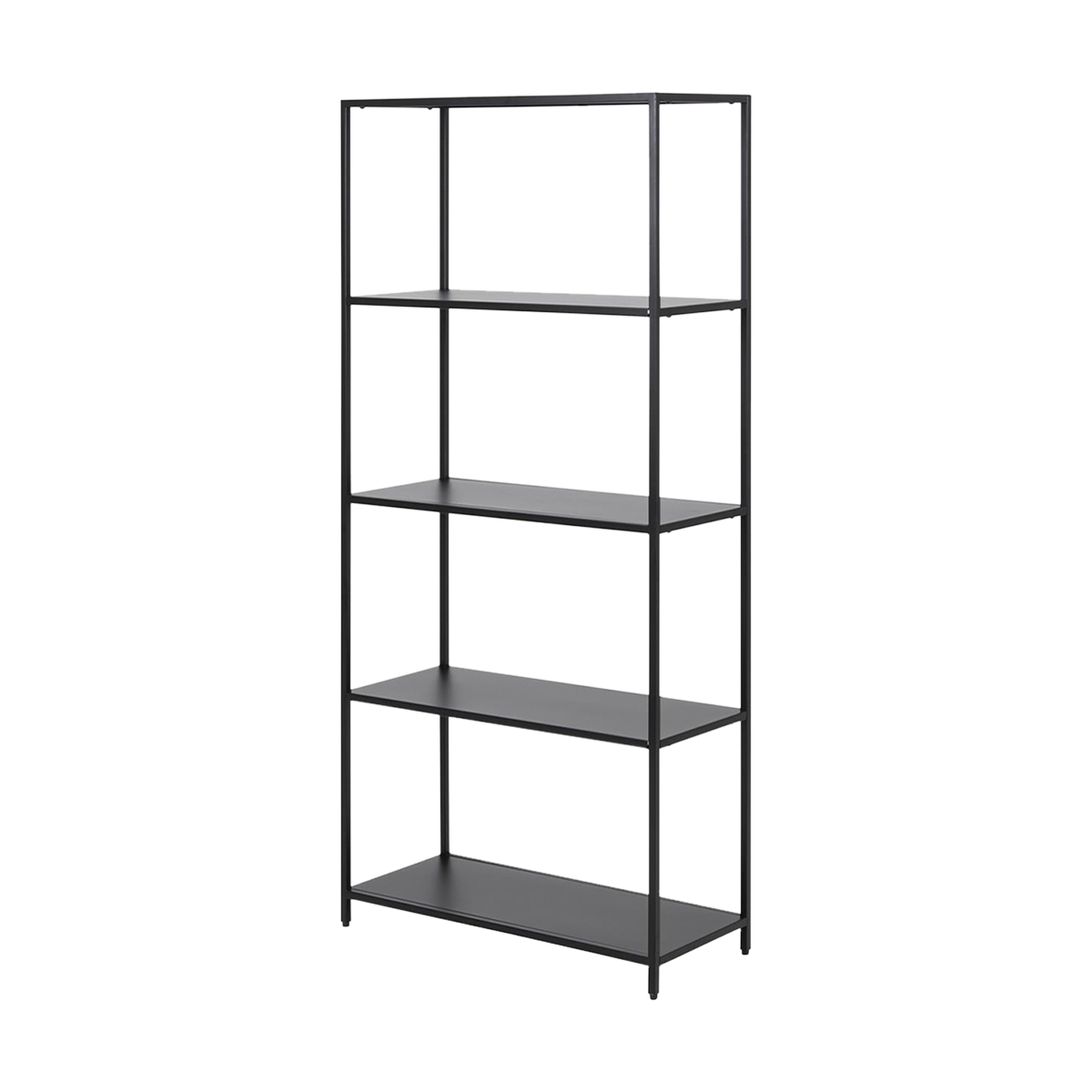 Roy metalen open kast zwart - 69 x 150 cm