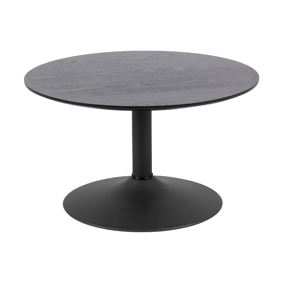 Vino houten salontafel zwart - Ø 70 cm
