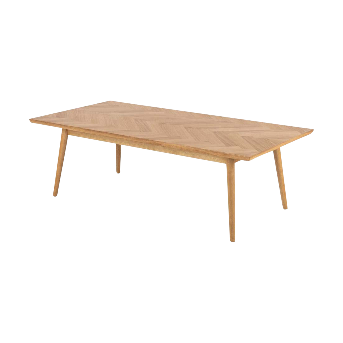Senn houten salontafel naturel visgraat - 140 x 70 cm