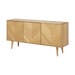 Senn houten dressoir naturel visgraat - 150 x 40 cm