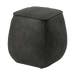 Jolie poef kunstleer donkergrijs - 40 x 40 cm