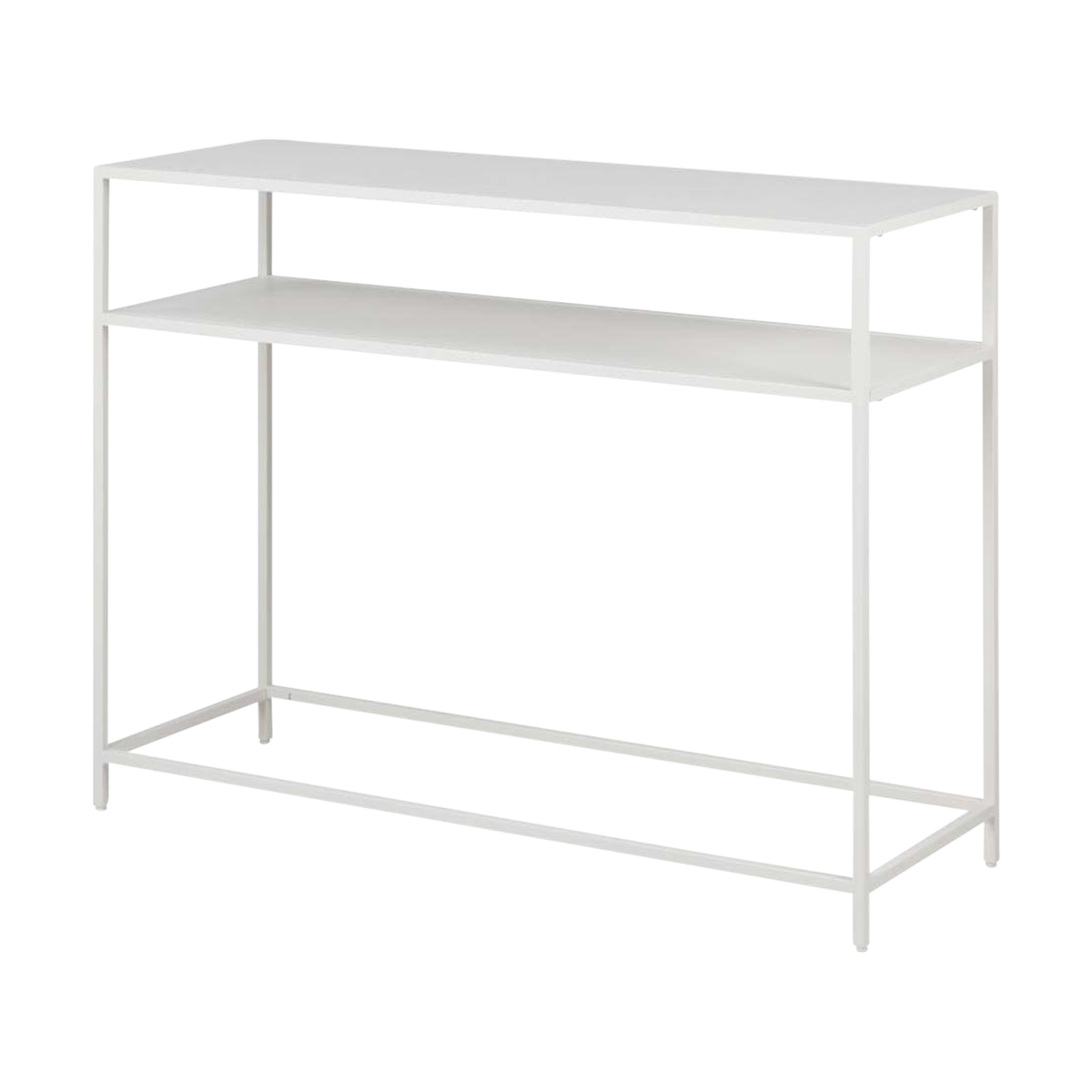 Roy metalen sidetable wit - 100 x 35 cm
