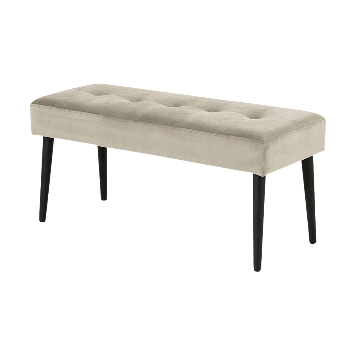 Danique velvet bankje zand - 95 x 38 cm