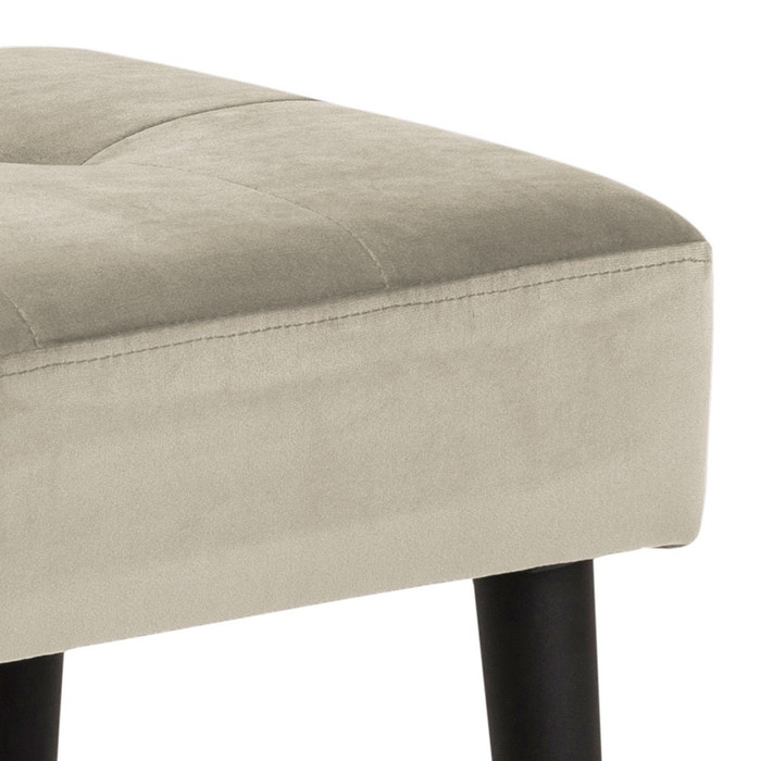 Danique velvet bankje zand - 95 x 38 cm - fluwelen - halbank
