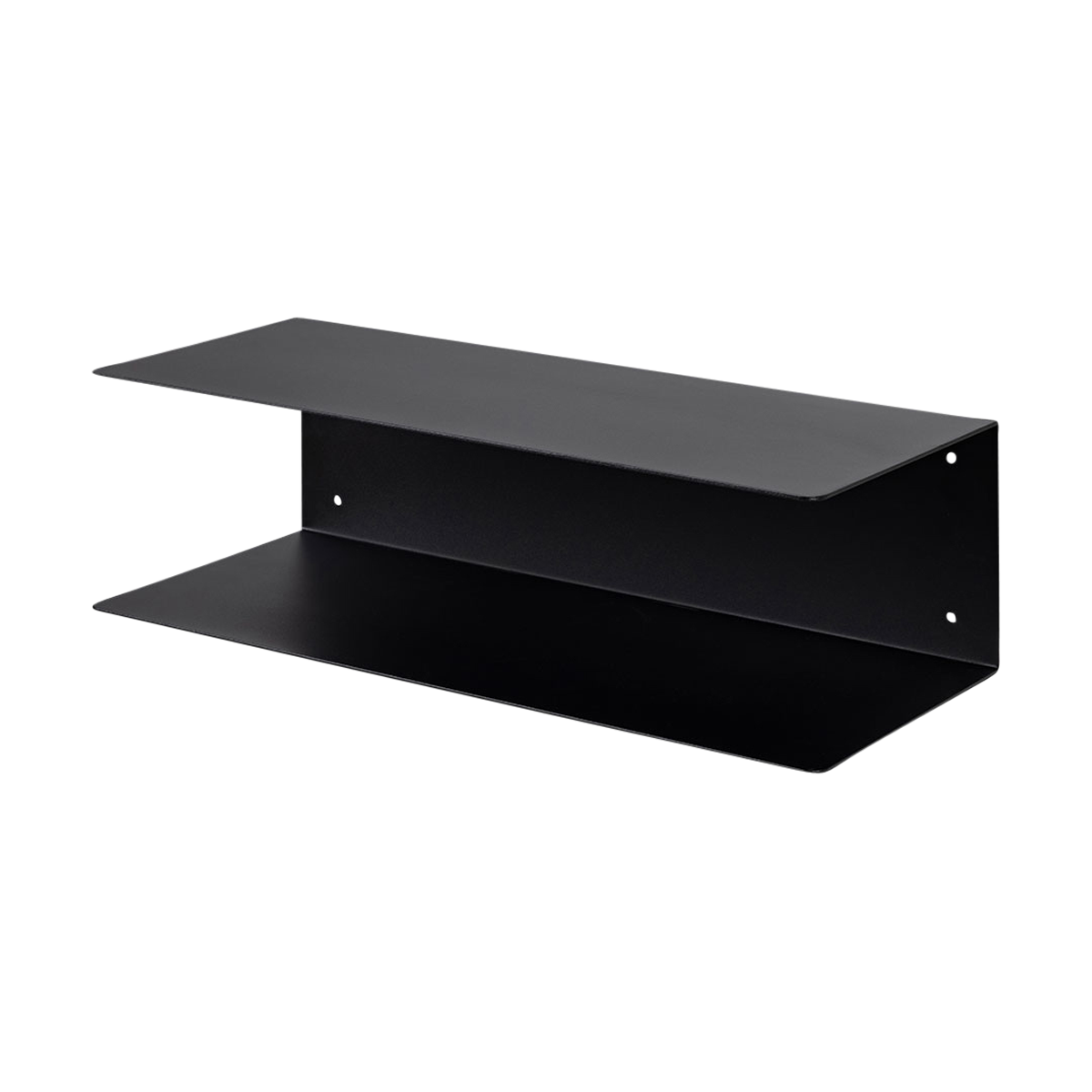 Yara metalen wandplank zwart - 50 x 20 cm