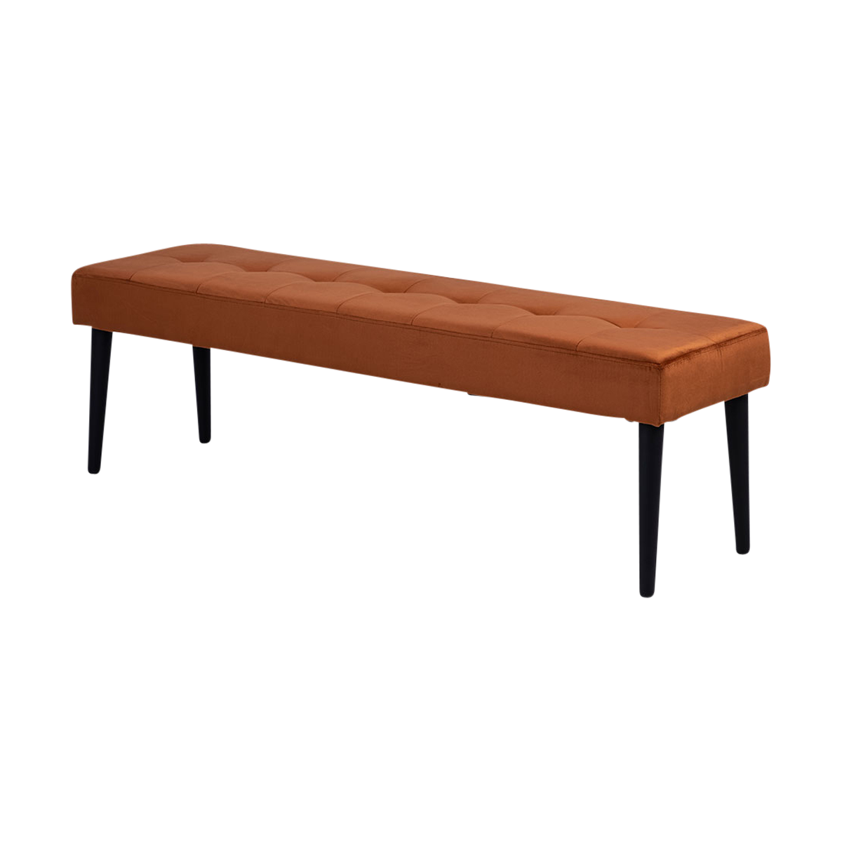 Danique velvet bankje koper - 140 x 38 cm