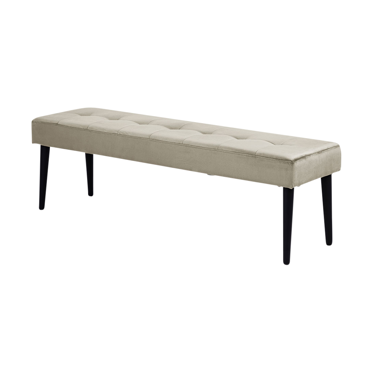 Danique velvet bankje zand - 140 x 38 cm
