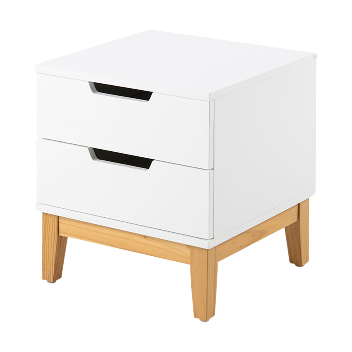 Jorn houten nachtkastje wit   