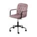 Liva velvet bureaustoel roze