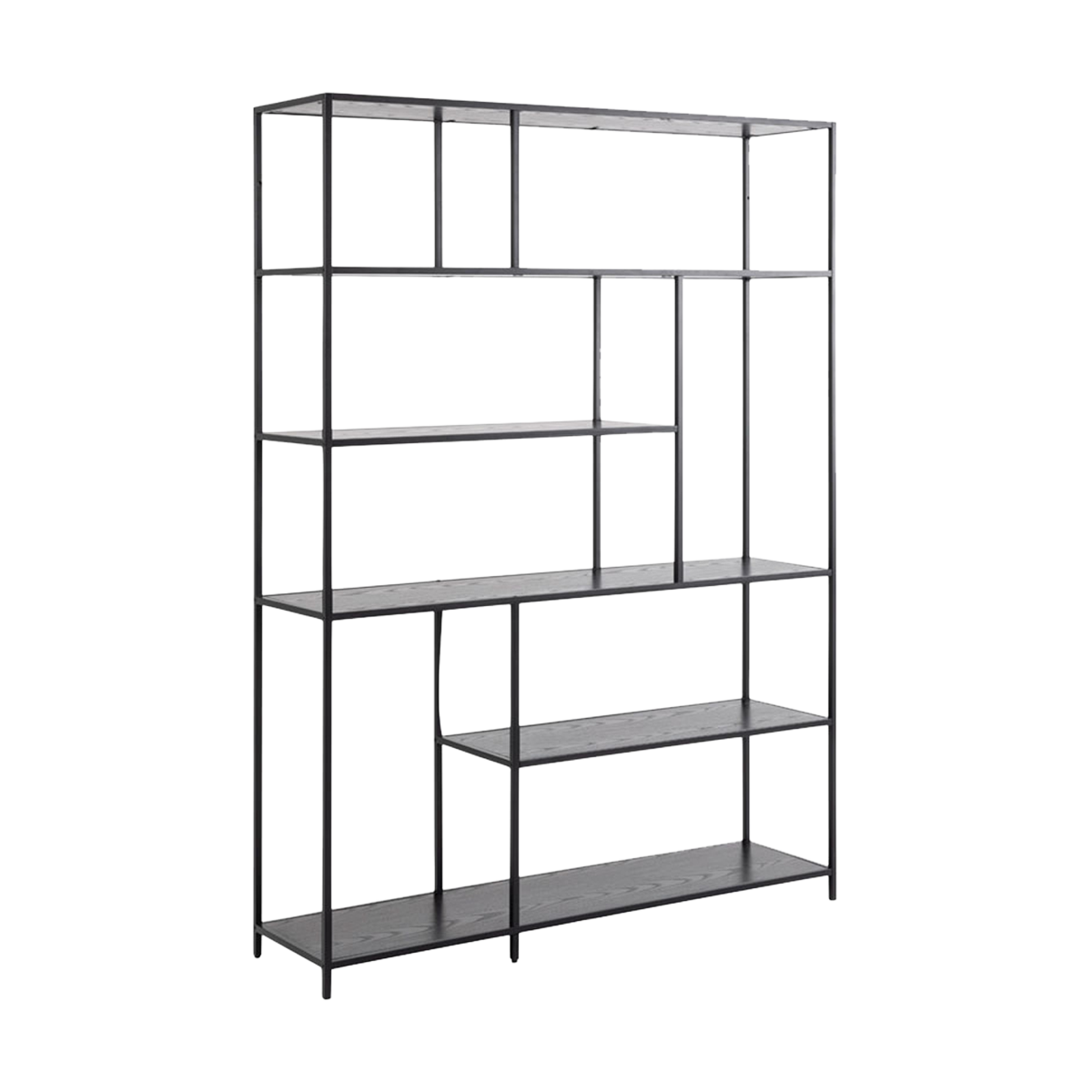 Vic houten boekenkast zwart - 135 x 185 cm