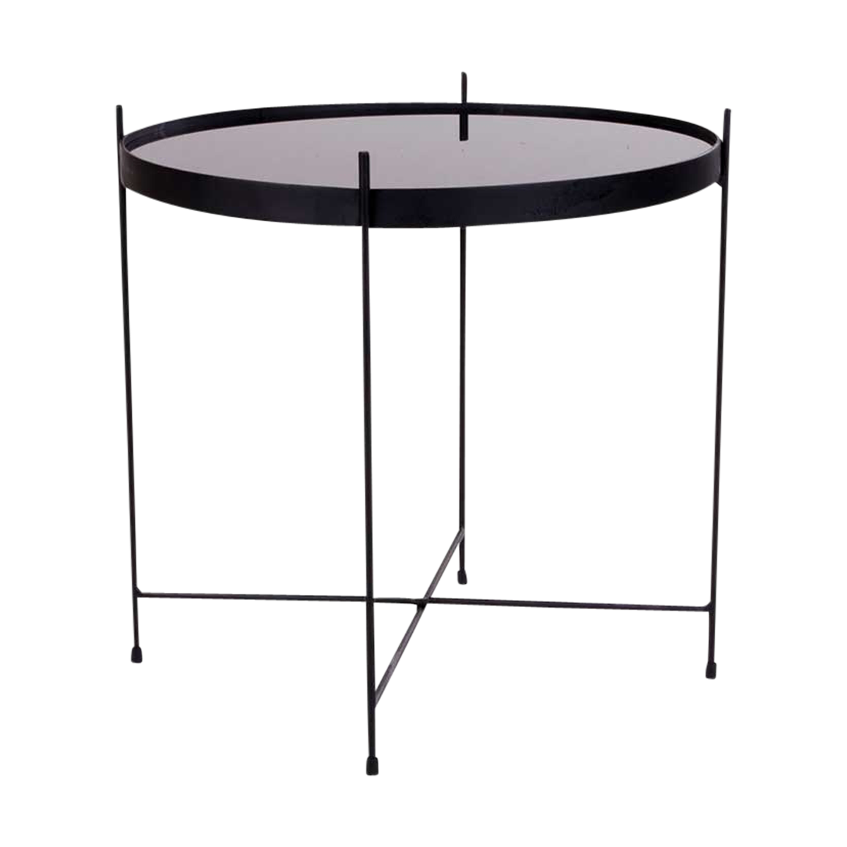 Liliana ronde bijzettafel zwart - Ø 48 cm