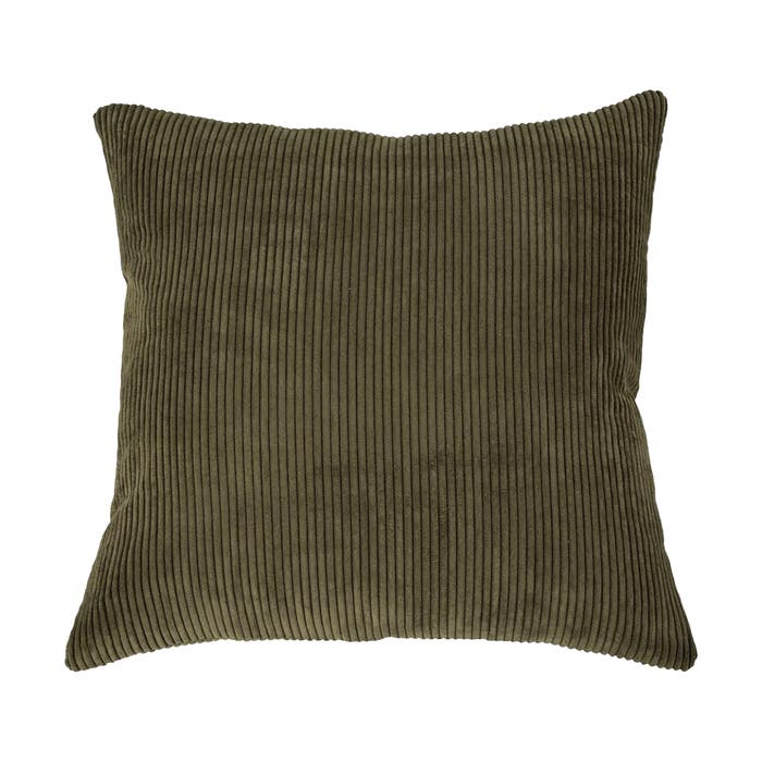 Sofie ribstof sierkussen groen - 45 x 45 cm