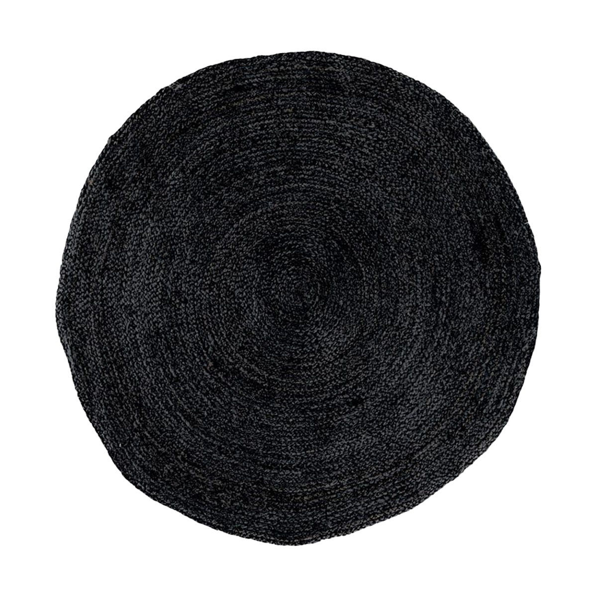 Milou jute vloerkleed donkergrijs - Ø 150 cm