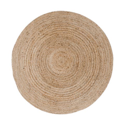 Milou jute vloerkleed naturel - Ø 90 cm