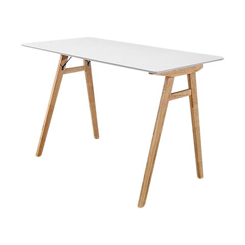 Rover houten bureau wit - houten onderstel - 120 x 60 cm