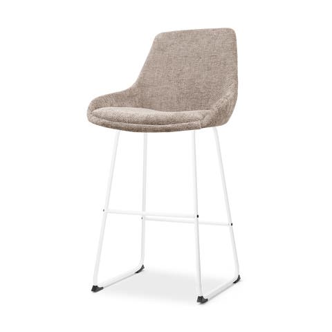 Nino-Isa barkruk bruin - wit onderstel - 75 cm