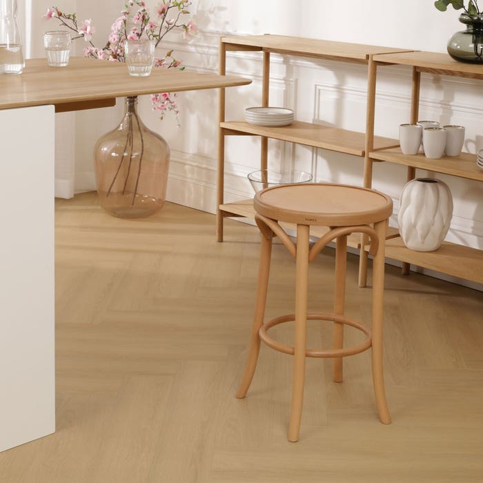 Diana houten barkruk naturel - 61 cm - thonet - keuken - kookeiland - retro