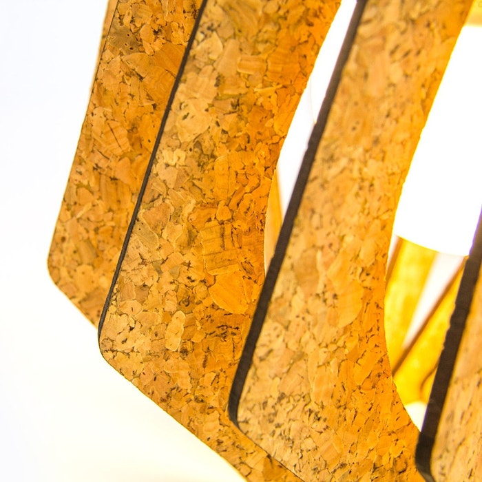 Spin S kurken hanglamp small - met koordset zwart - Ø 25 cm 