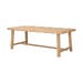 Brooklyn verlengbare houten eettafel naturel - 220 x 95 cm