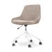 Nout-Isa bureaustoel bruin - wit onderstel