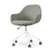 Nout-Mae bureaustoel saliegroen - wit onderstel