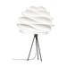 Carmina Medium tafellamp white - met tafel tripod zwart - Ø 48 cm