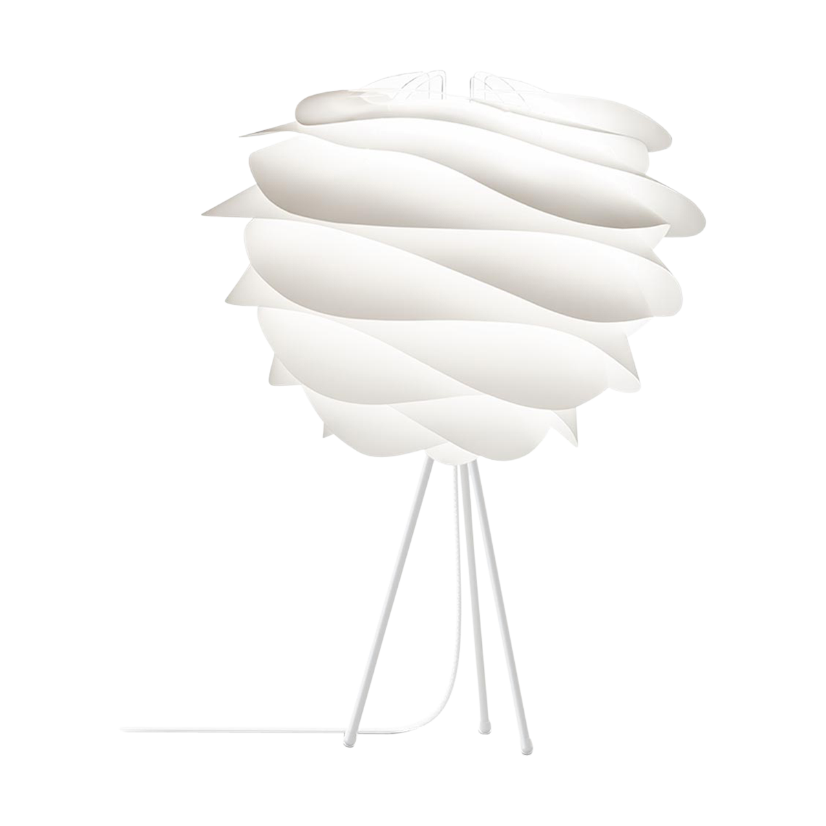 Carmina Medium tafellamp white - met tafel tripod wit - Ø 48 cm