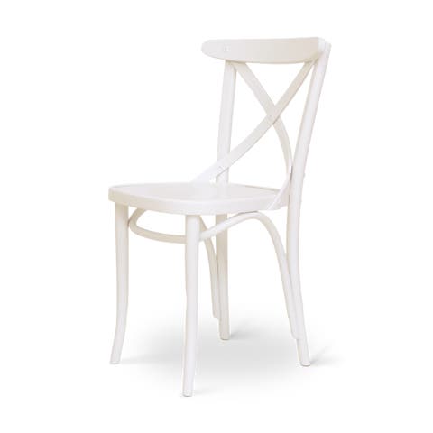 Claire houten eetkamerstoel wit