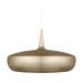 Clava Dine hanglamp brushed brass - met koordset wit - Ø 43 cm