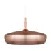Clava Dine hanglamp brushed copper - met koordset wit - Ø 43 cm