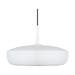 Clava Dine hanglamp matt white - met koordset zwart - Ø 43 cm