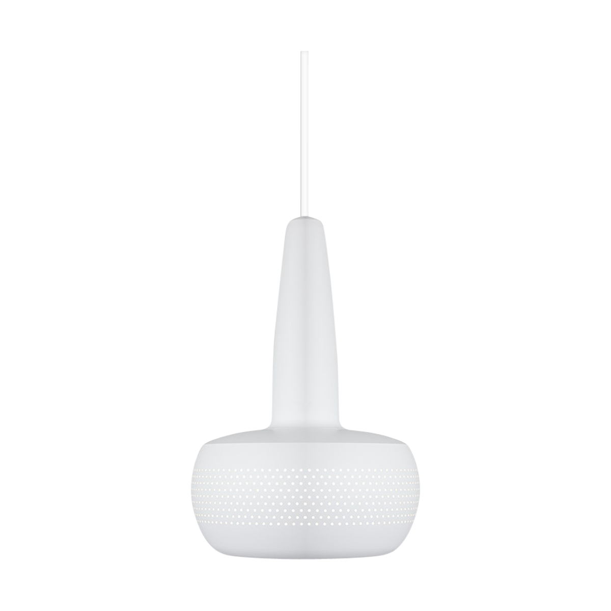 Clava hanglamp matt white - met koordset wit - Ø 21,5 cm