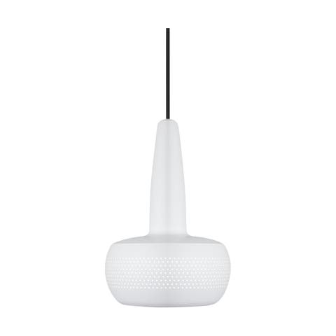 Clava hanglamp matt white - met koordset zwart - Ø 21,5 cm