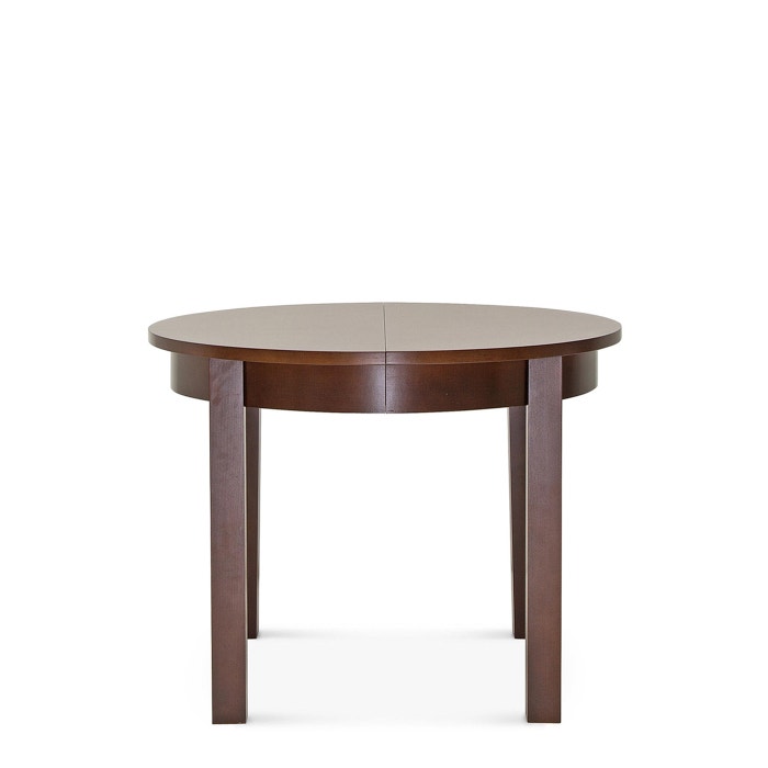 Derek uitschuifbare houten eettafel walnoot - met verlengstuk - 100-190 x 100 cm - eetkamertafel - keukentafel - kleine - landelijk - 4 persoons - japandi - kleine ronde eettafel - donkerbruin - donker houten - verlengbaar - inclusief verlengstuk