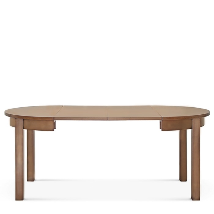Derek uitschuifbare houten eettafel naturel - met verlengstuk - 100-190 x 100 cm - eetkamertafel - keukentafel - kleine - landelijk - 4 persoons - japandi - kleine ronde eettafel - verlengbaar - inclusief verlengstuk
