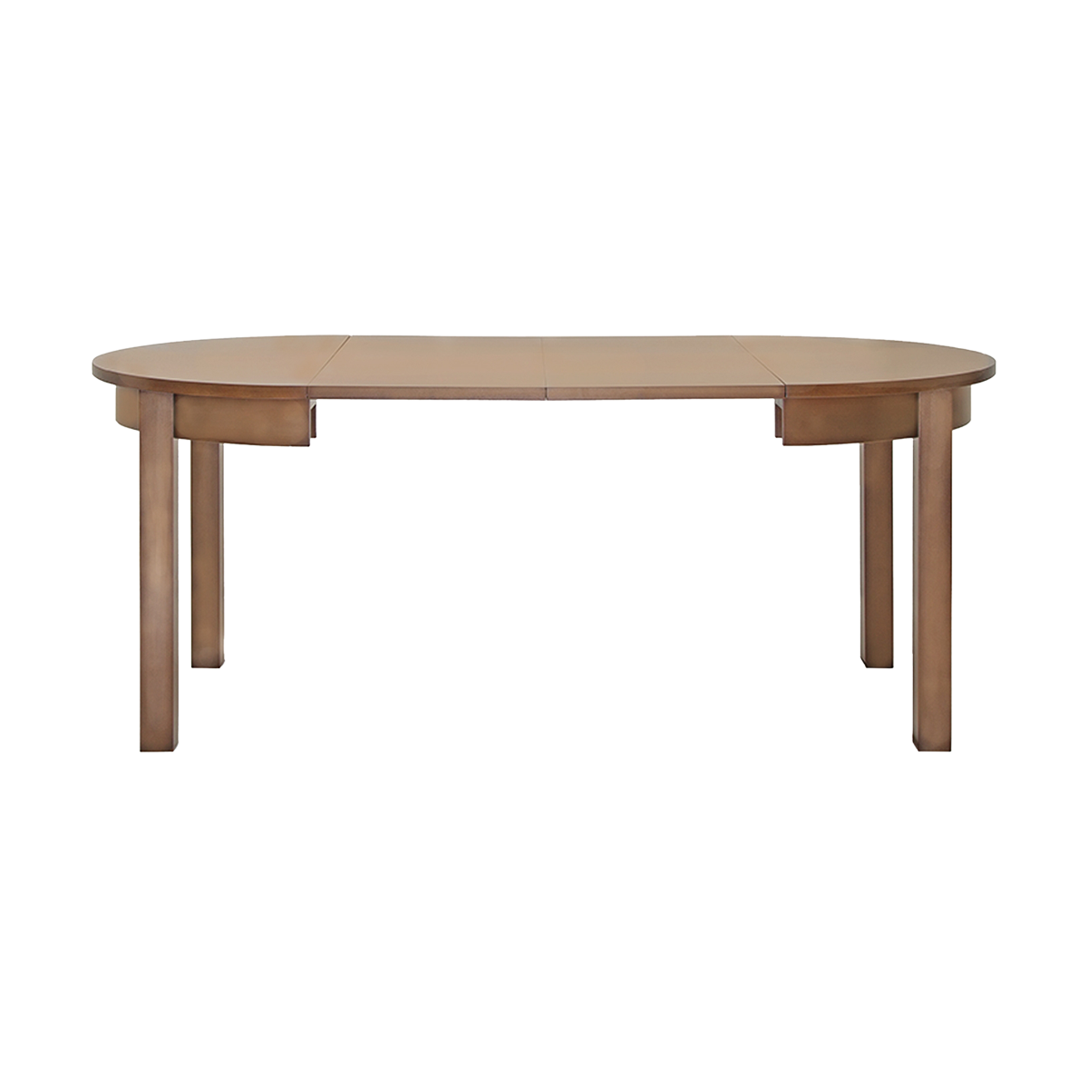 Derek uitschuifbare houten eettafel walnoot - met verlengstuk - 100-190 x 100 cm