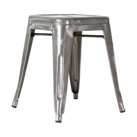 Metalen krukje industrieel metaal - 45 cm