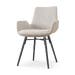 Nova-Eef eetkamerstoel beige gemêleerd - zwart onderstel