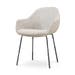 Nora-Mae eetkamerstoel beige gemêleerd - zwart onderstel