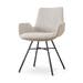 Noa-Eef eetkamerstoel beige gemêleerd - zwart onderstel
